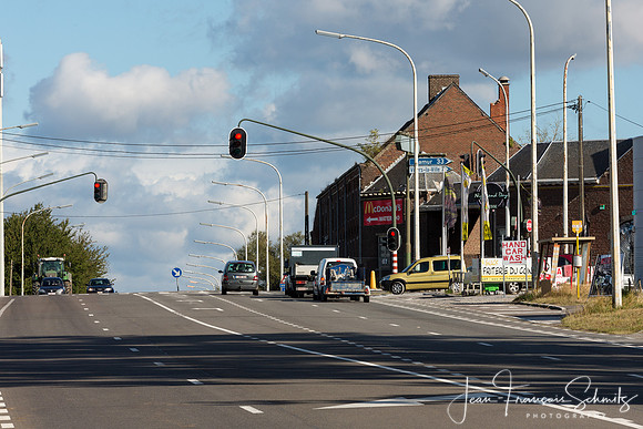 The Quatre-Bras crossroads seen from the south