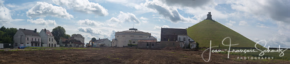 Panoramic view of the Hameau du Lion, Waterloo